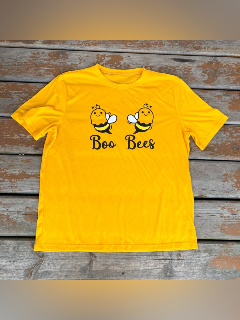 SHEIN Curve Yellow “Boo Bees” Short Sleeve Top - Size 1XL